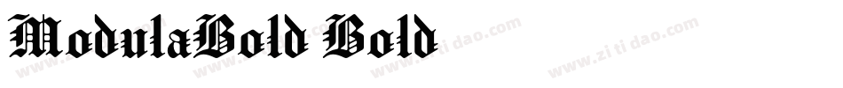 ModulaBold Bold字体转换